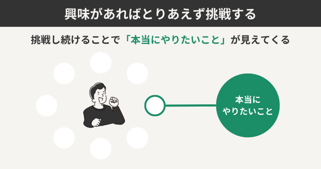 興味があればとりあえず挑戦する