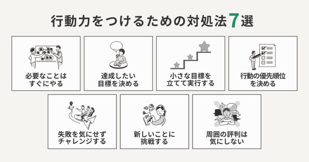 行動力をつけるための対処法7選