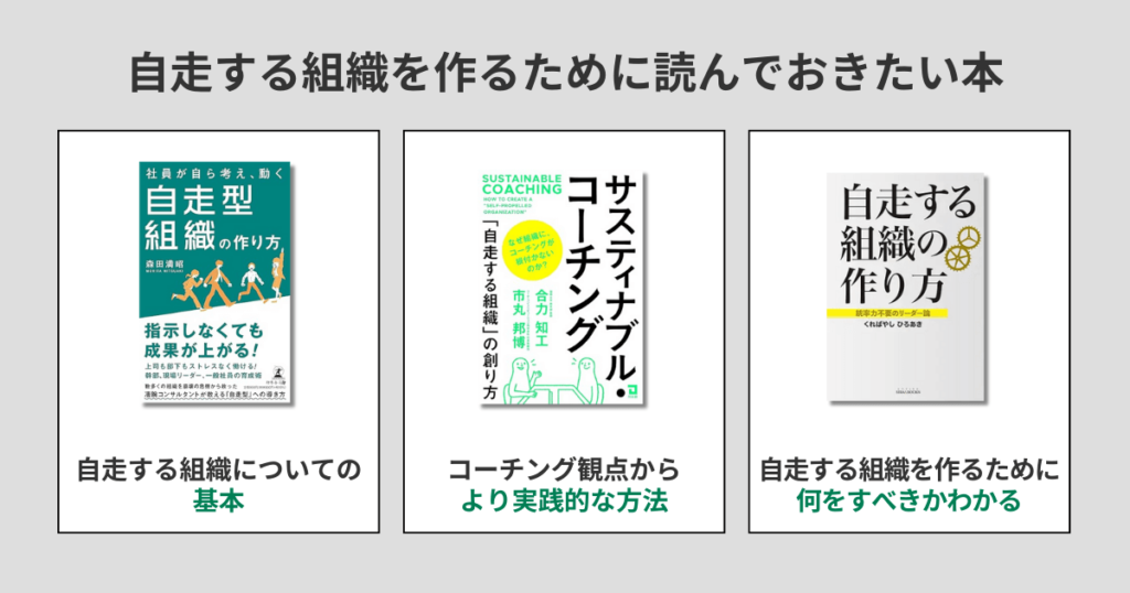 自走する組織を作るために読んでおきたい本