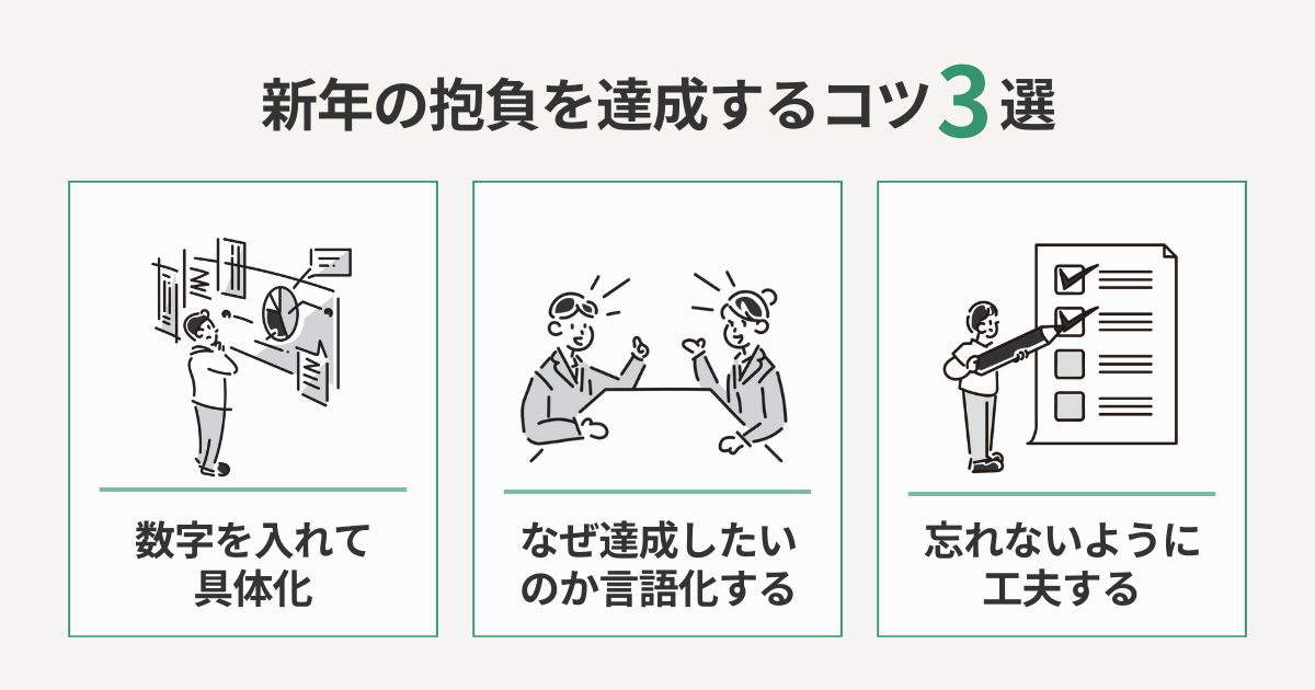 新年の抱負を達成するコツ3選