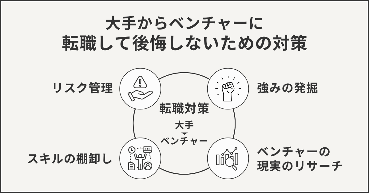 大手からベンチャーに転職して後悔しないための対策