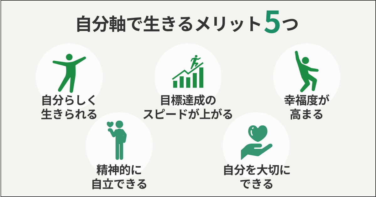 自分軸で生きるメリット5つ
