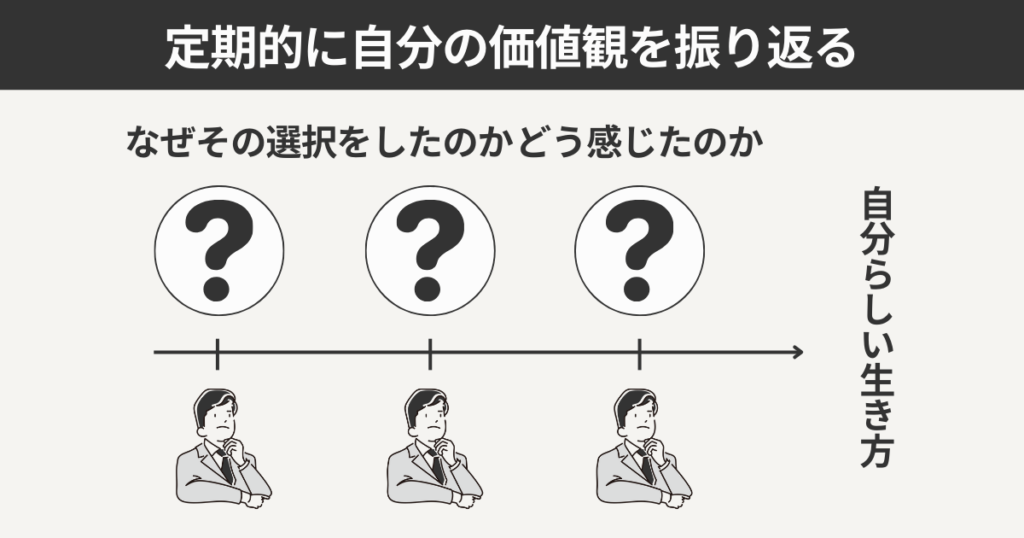 定期的に自分の価値観を振り返る