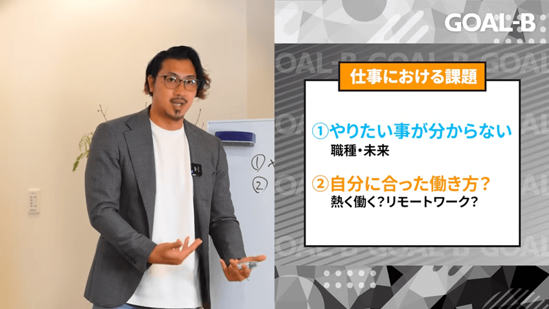 仕事における課題について解説している画像