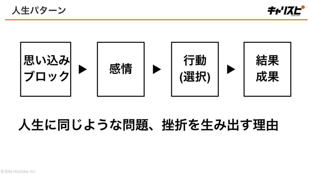 人生パターンの概念図