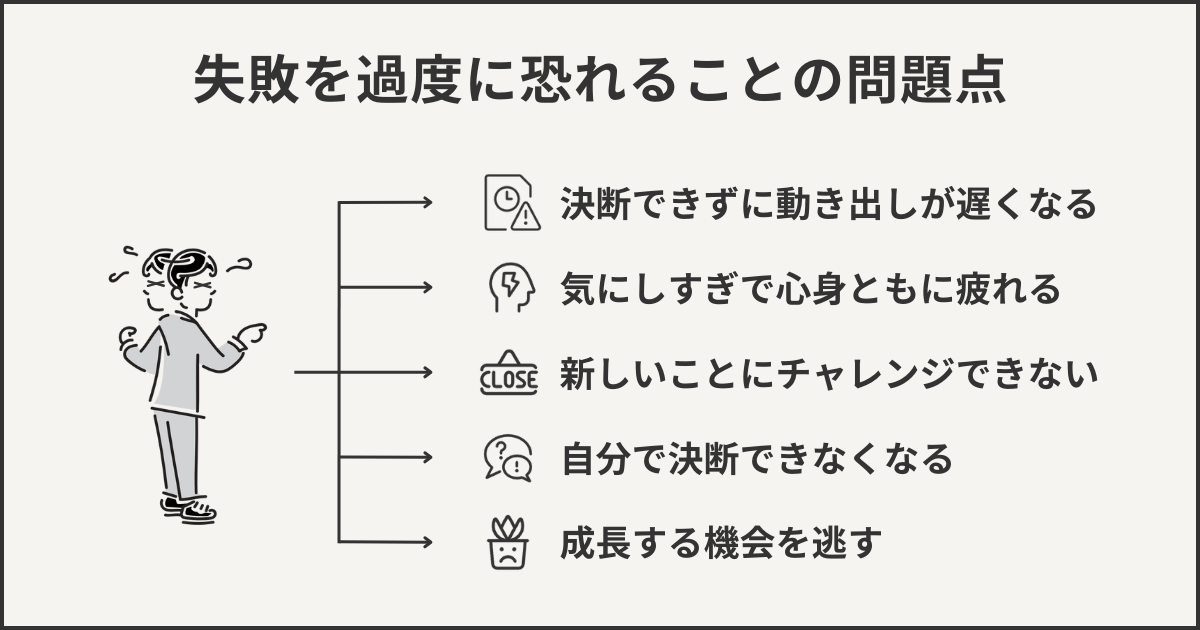 失敗を過度に恐れることの問題点