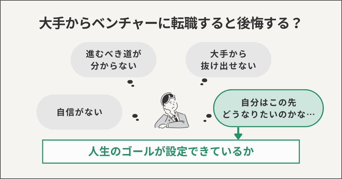 大手からベンチャーに転職すると後悔する？