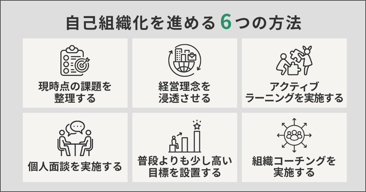 自己組織化を進める6つの方法