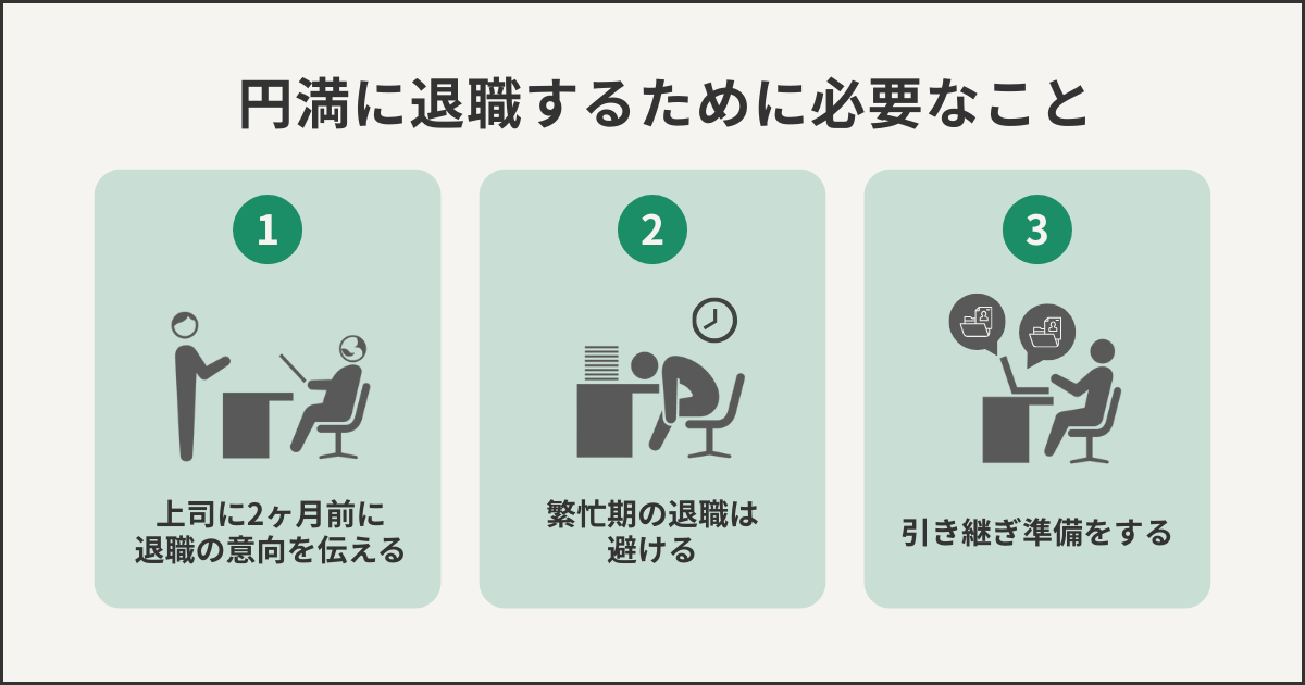 円満に退職するために必要なこと