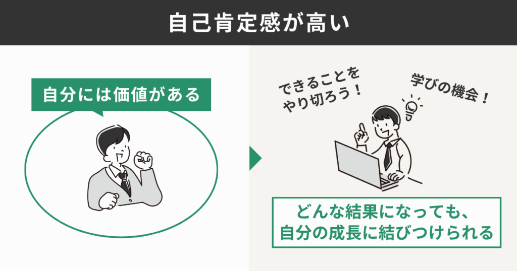 自己肯定感が高い